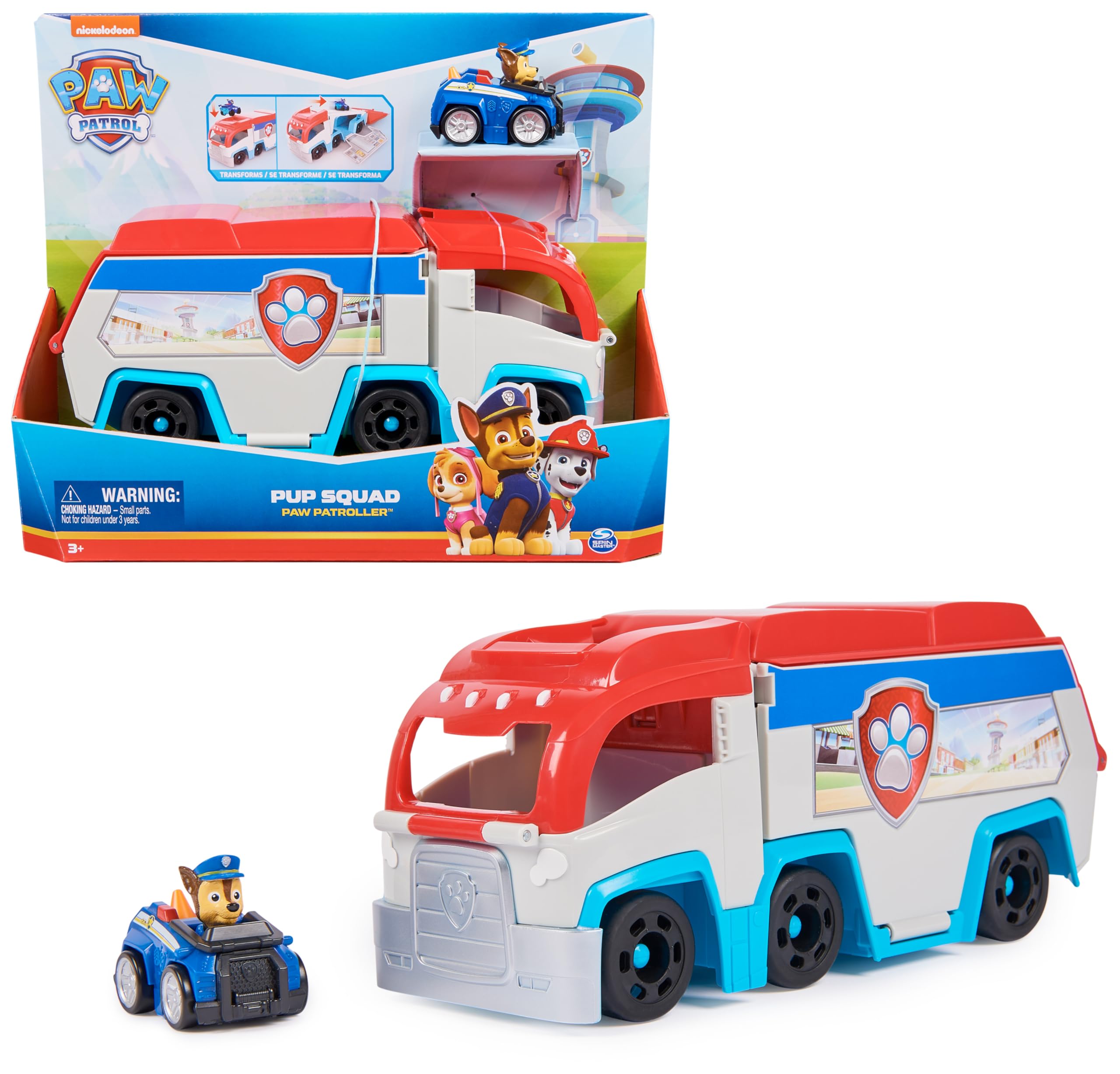 Véhicule Chase Pat'Patrouille - Patrouilleur Pup Squad avec Figurine