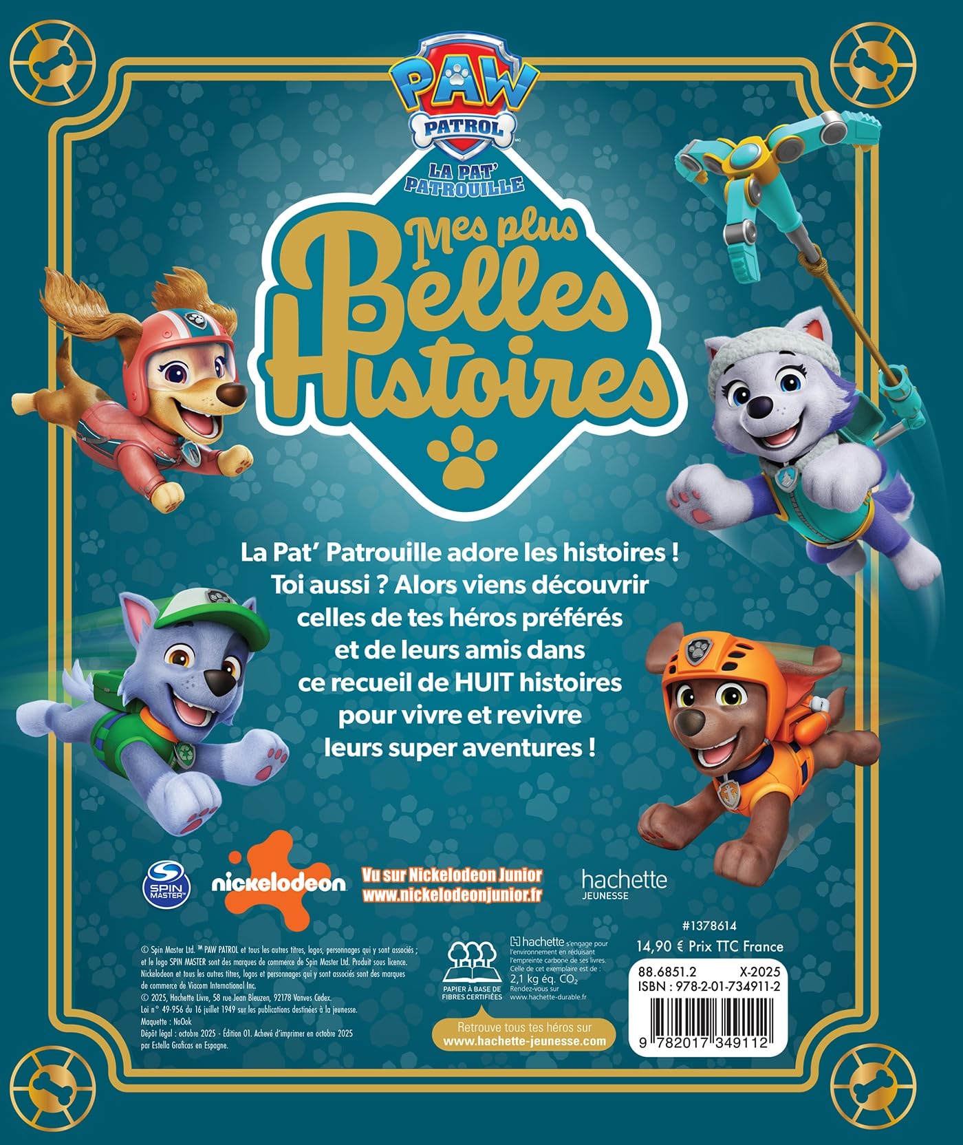Livre Pat'Patrouille - Mes plus belles histoires Recueil 208 pages – Image 3