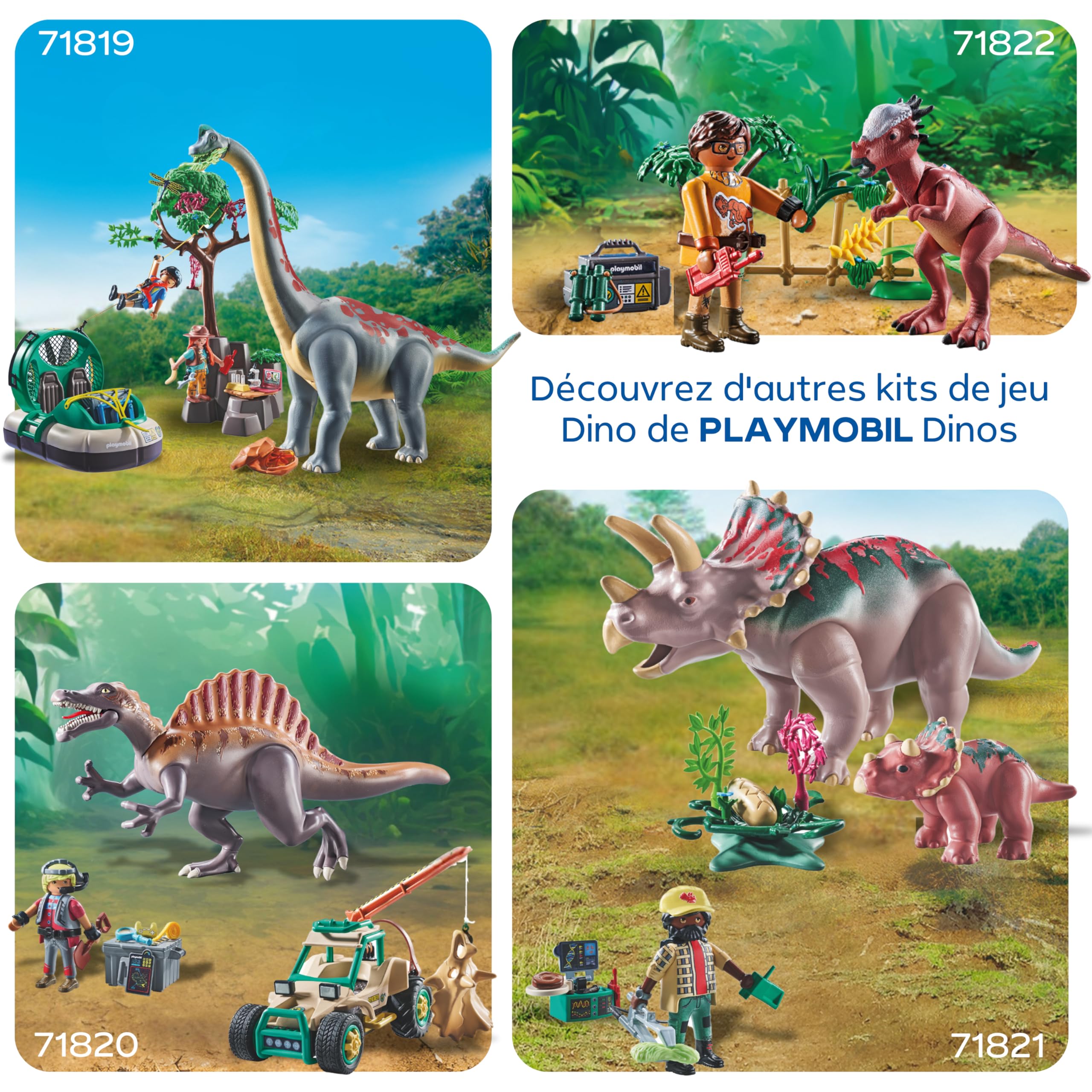Figurines Triceratops Playmobil Dinos - Adulte et Bébé – Image 6