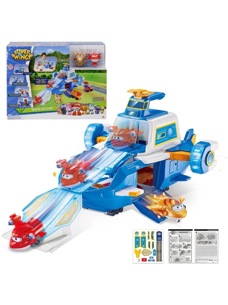 Aéroport Super Wings Saison 5 avec 2 Figurines TAB - Jouet Enfant 3-8 Ans
