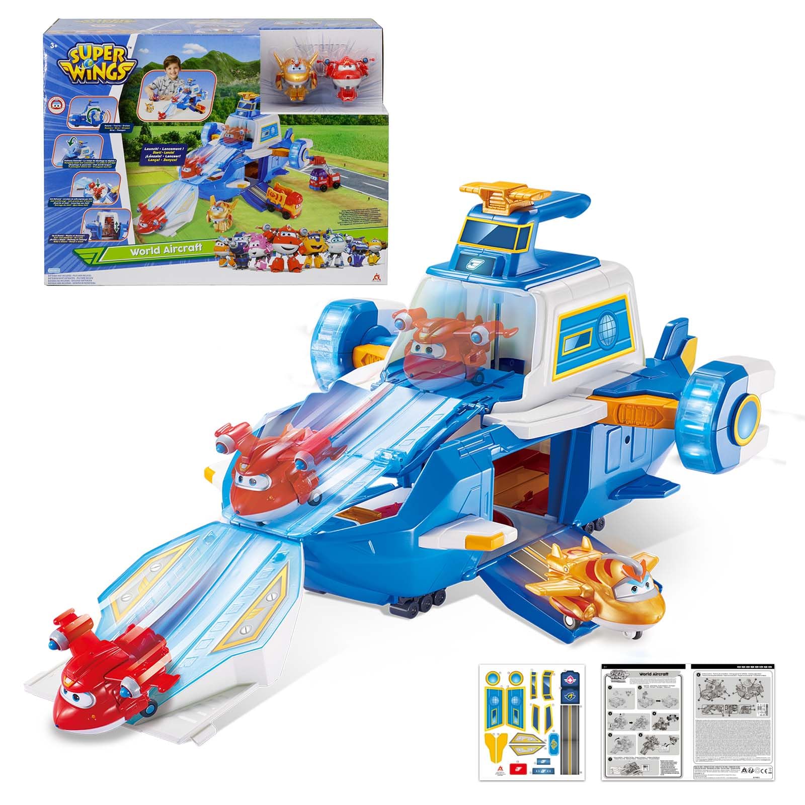 Aéroport Super Wings Saison 5 avec 2 Figurines TAB - Jouet Enfant 3-8 Ans