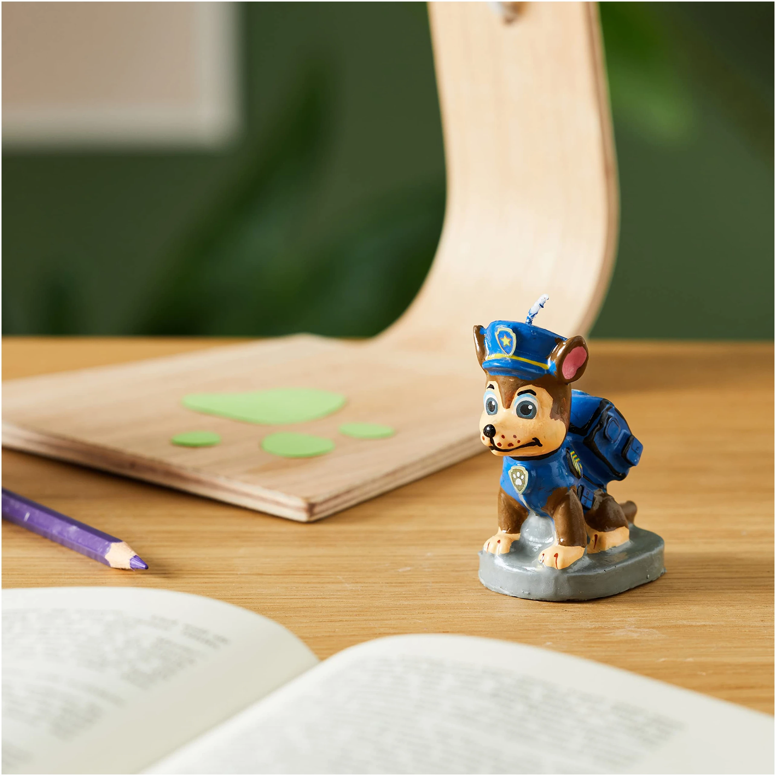 Bougie Figurine 3D Pat'Patrouille Chase Cire Bleu 15 cm – Image 5