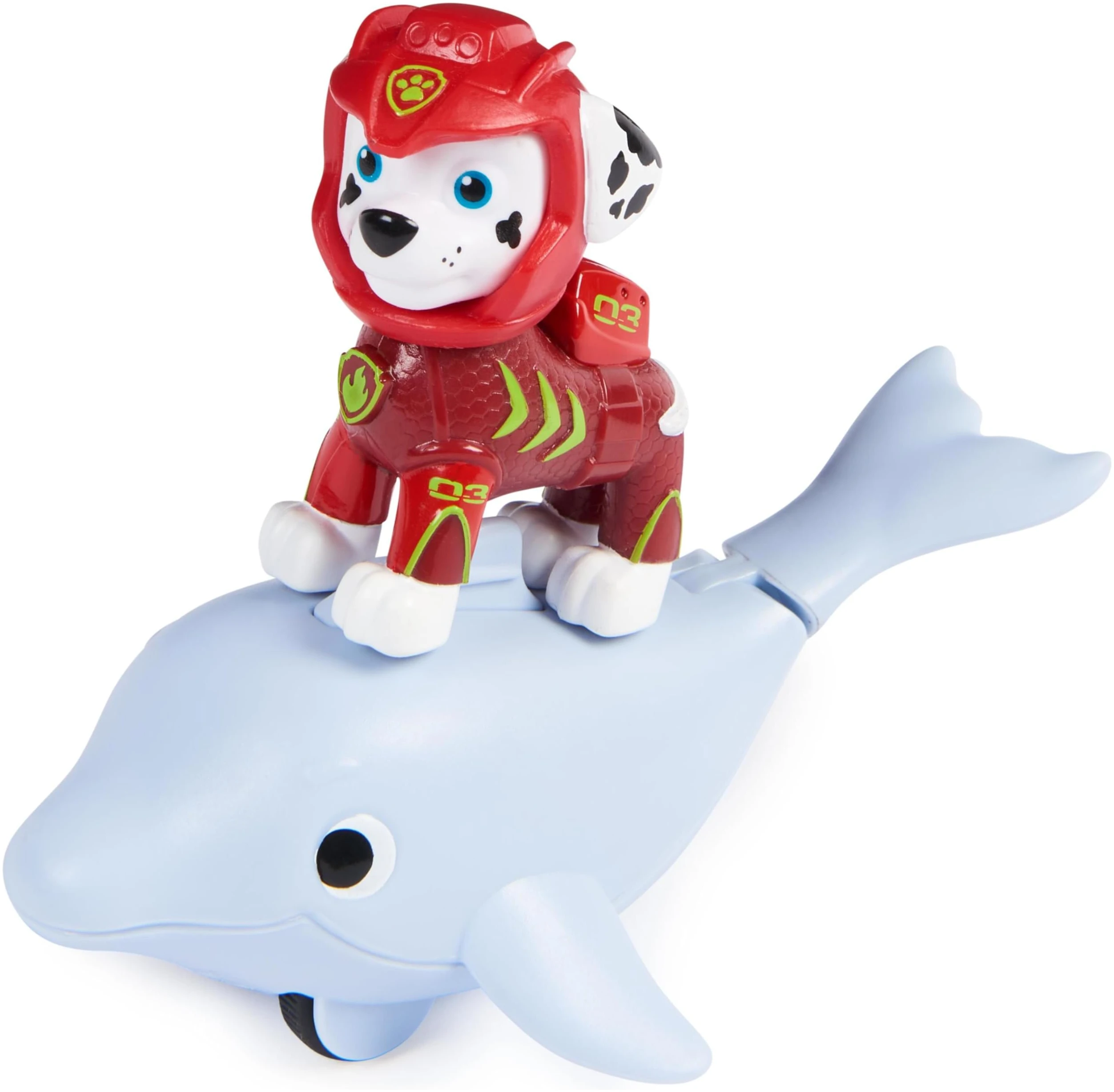 Figurine Marshall Pat'Patrouille Aqua Pups avec Dauphin – Image 4