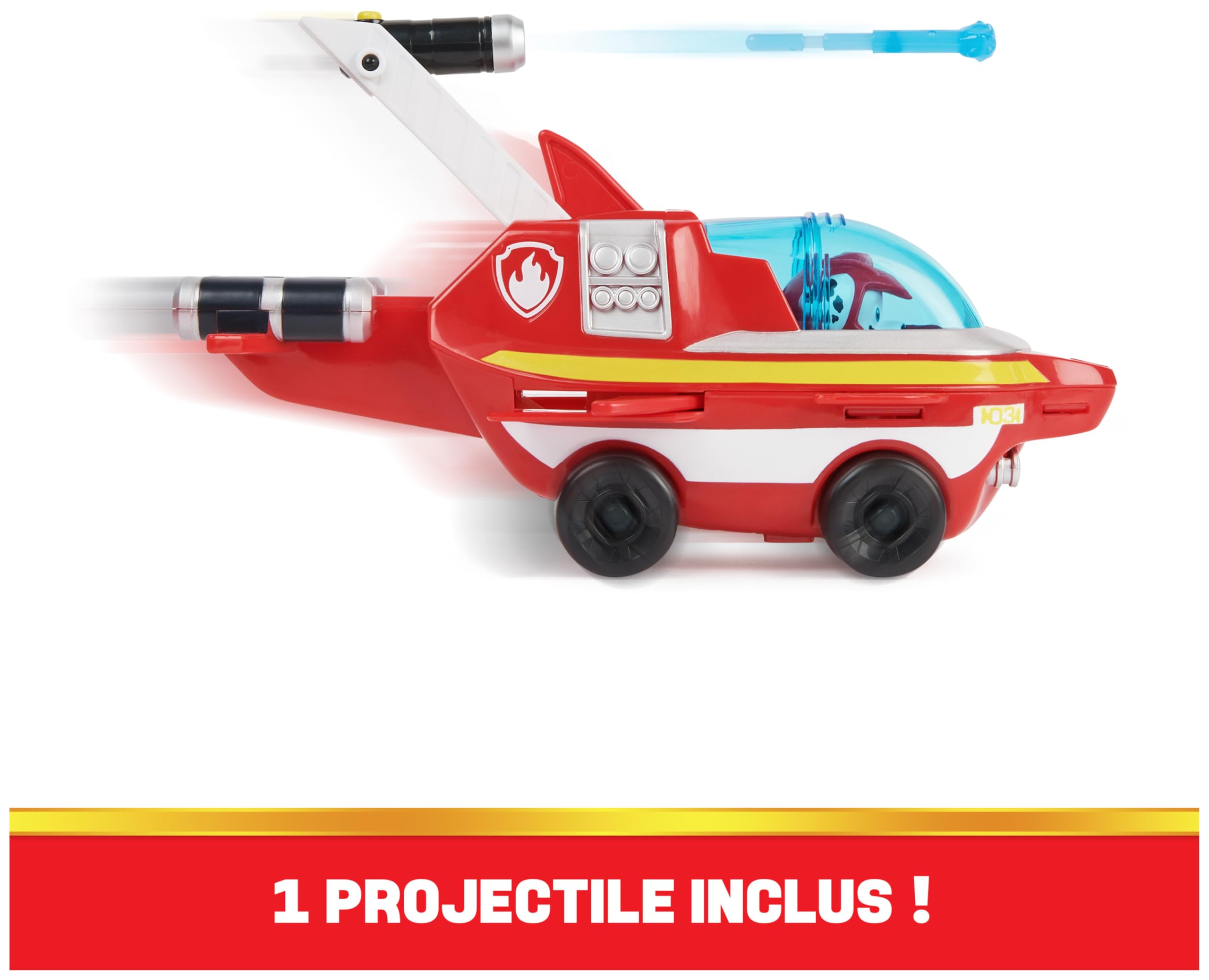 Voiture + Figurine Marcus Pat'Patrouille Aqua Pups - Véhicule Sous-Marin – Image 4