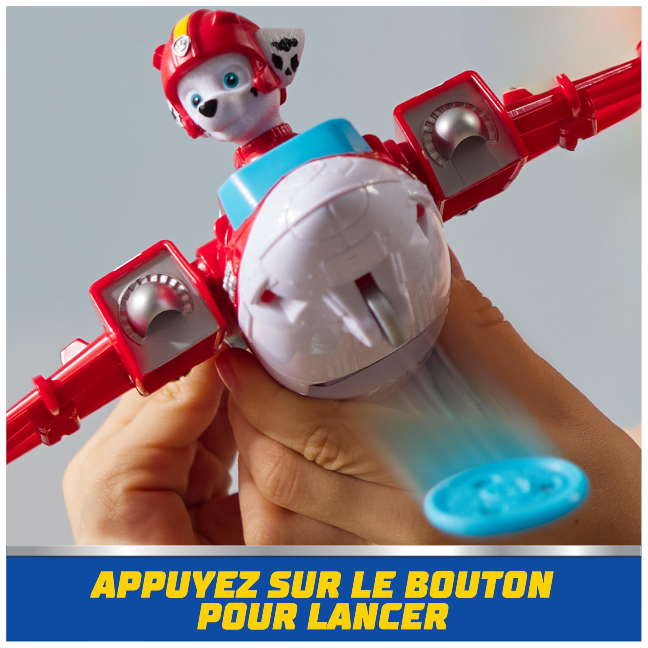 Véhicule Figurine Marcus Air Rescue Pat'Patrouille - Voiture à Collectionner avec Projectiles – Image 6