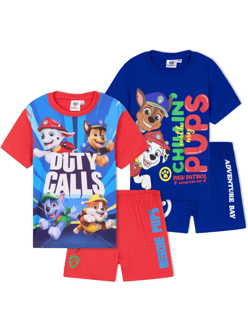 Pyjama Pat'Patrouille Enfant Garçon - Ensemble T-Shirt Short Été