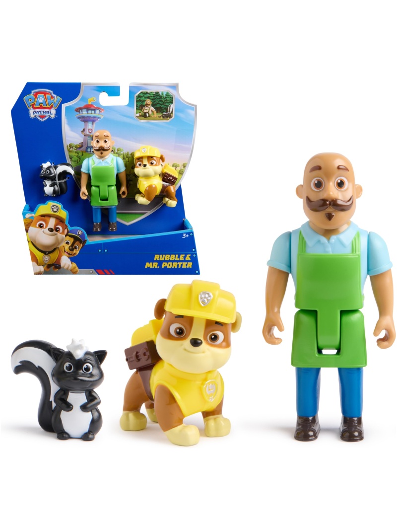 Lot de Figurines Ruben & Mr. Porter Pat'Patrouille - Articulées 3+