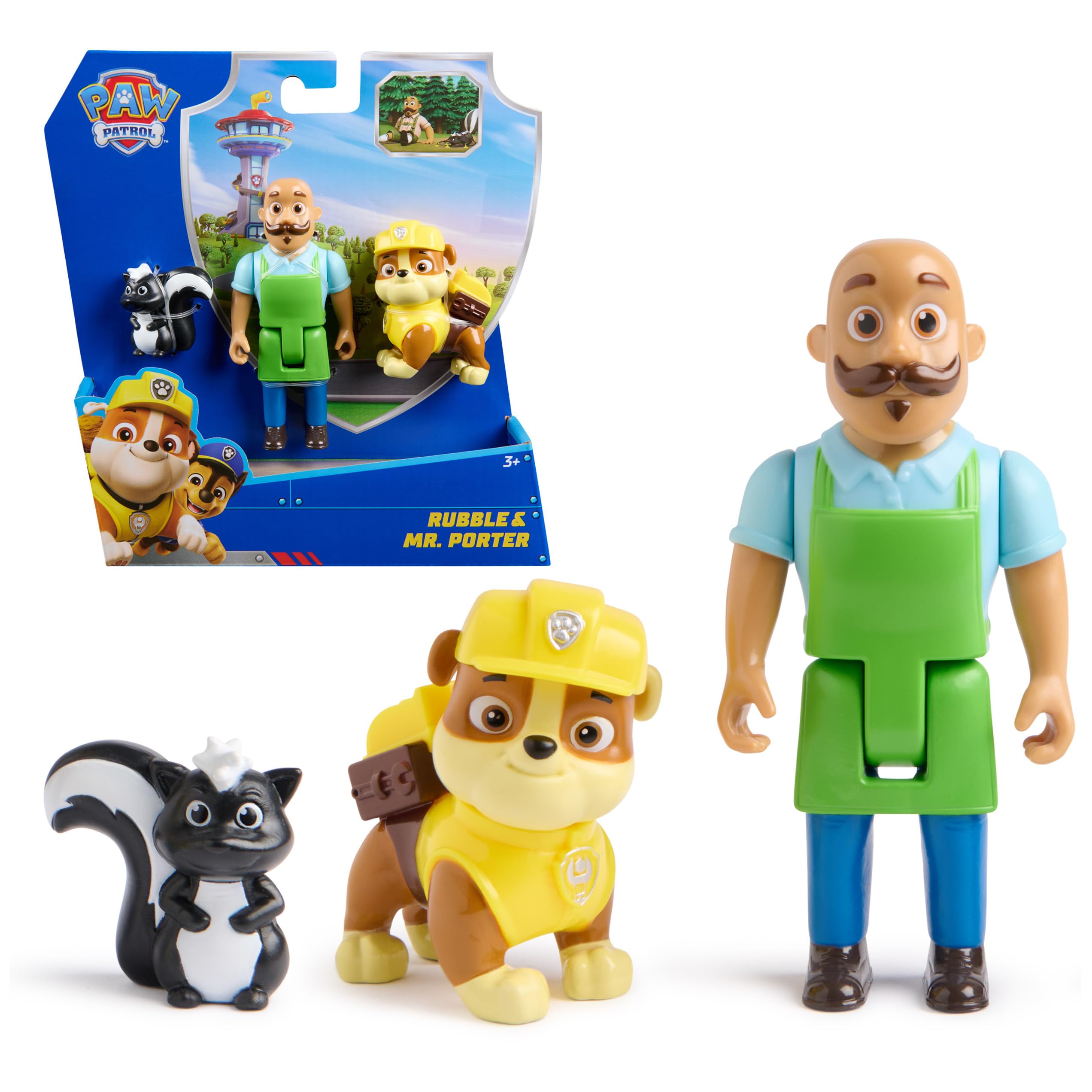 Lot de Figurines Ruben & Mr. Porter Pat'Patrouille - Articulées 3+