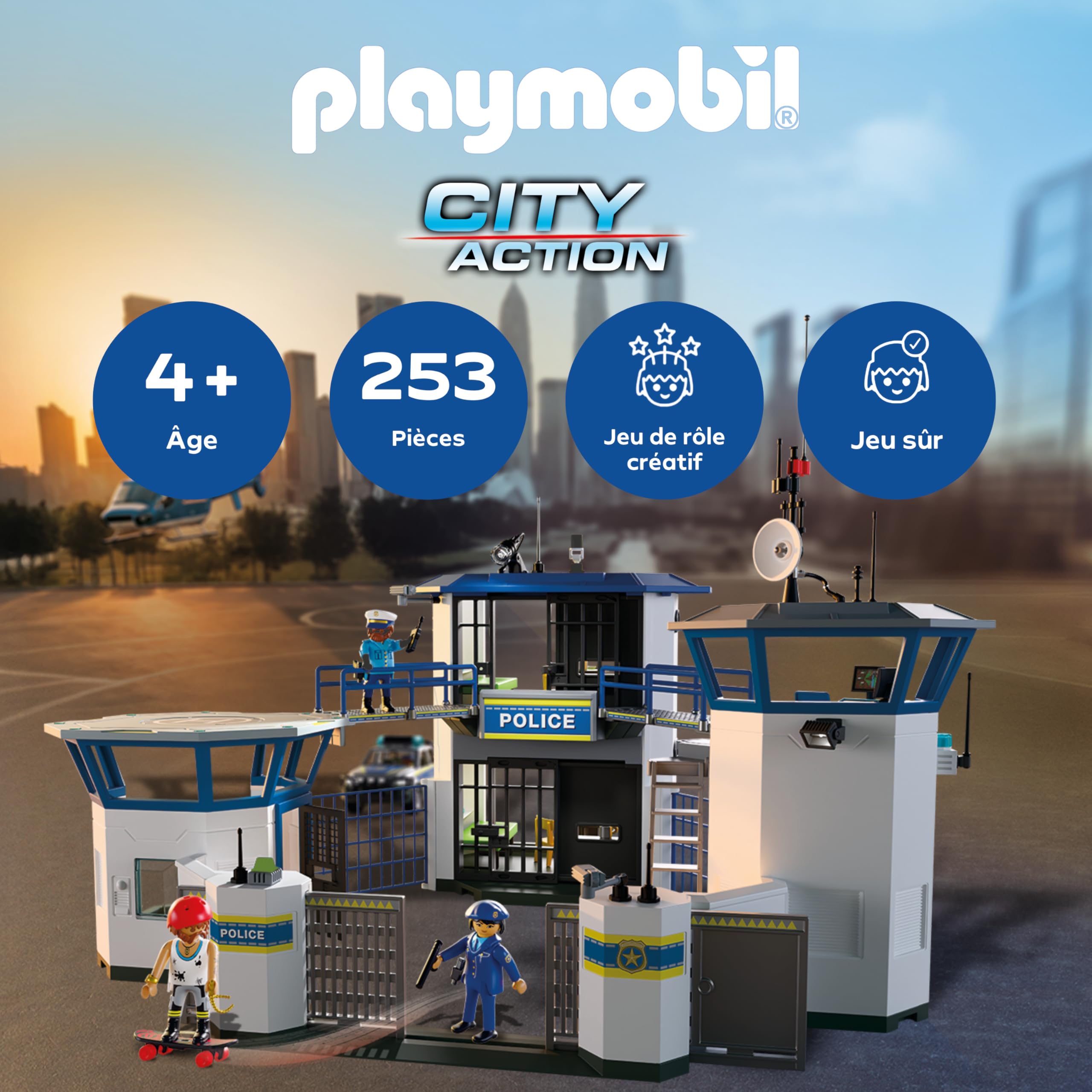 Centre de Commandement Police Playmobil Action Heroes 4 Ans – Image 2