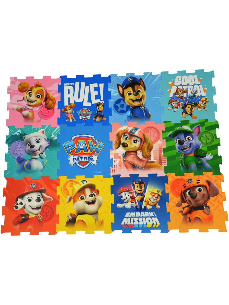 Tapis de jeu Pat'Patrouille 12 pièces en EVA