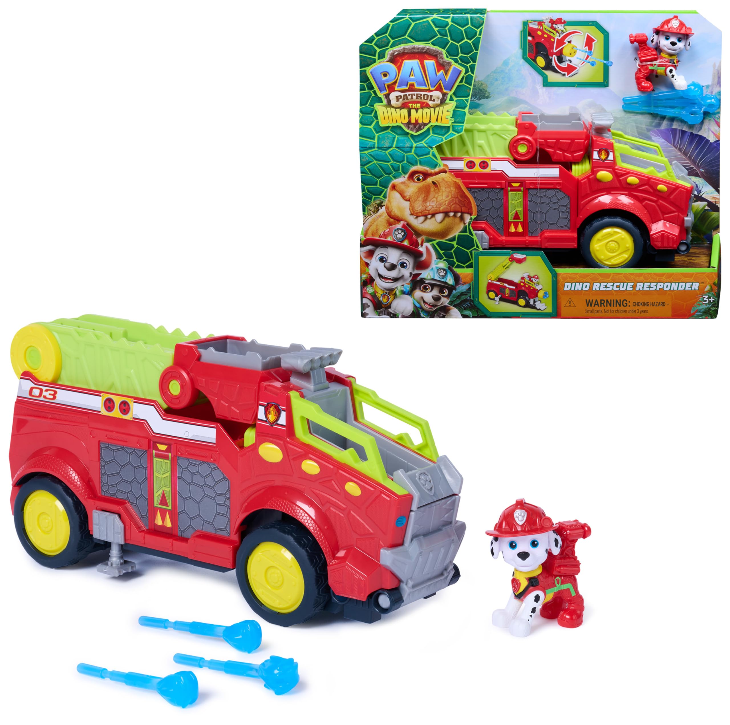 Camion Pompiers Marcus Pat'Patrouille Mission Dino