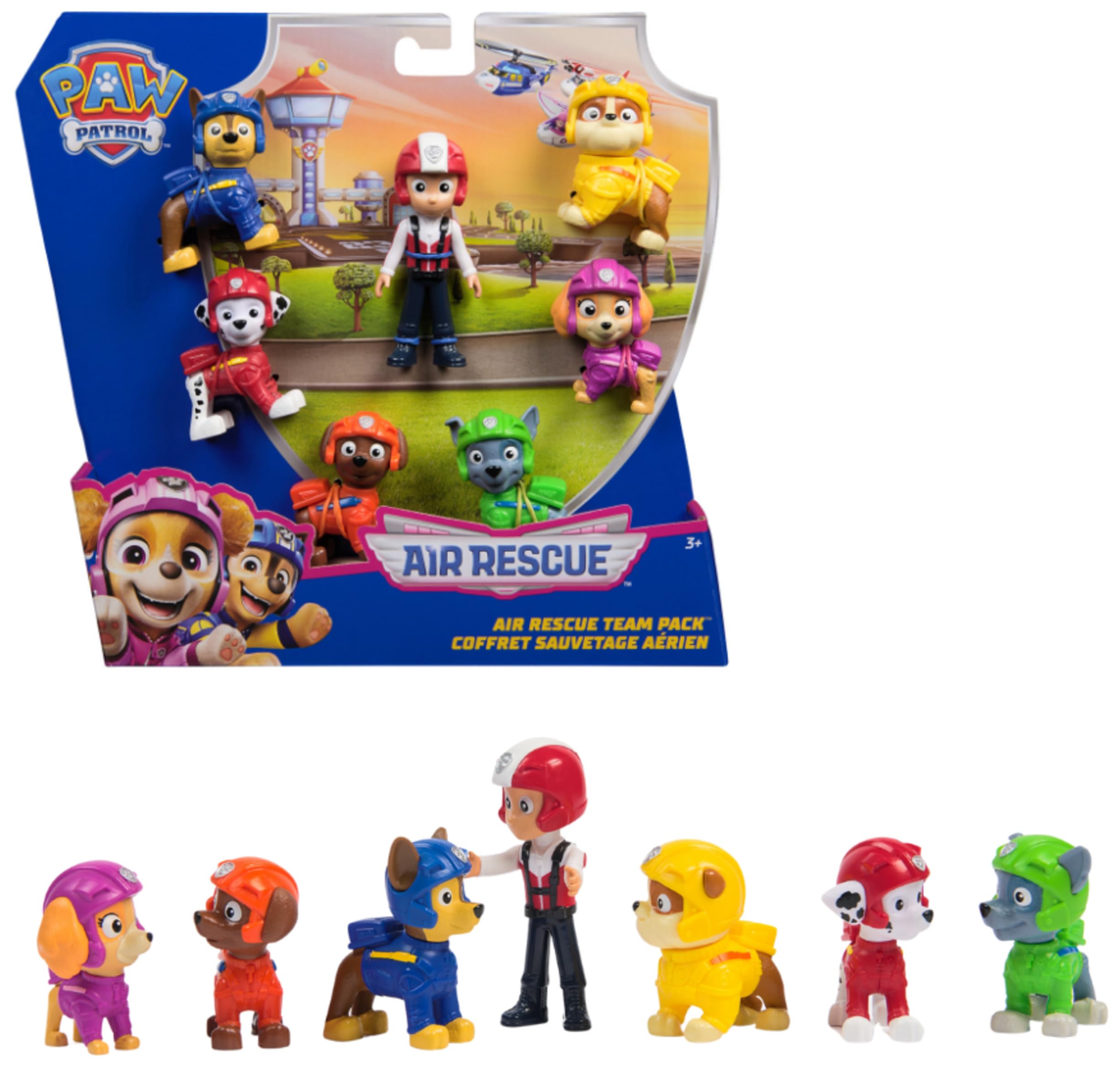 Coffret 7 Figurines Air Rescue Pat'Patrouille - Chase, Marcus, Stella