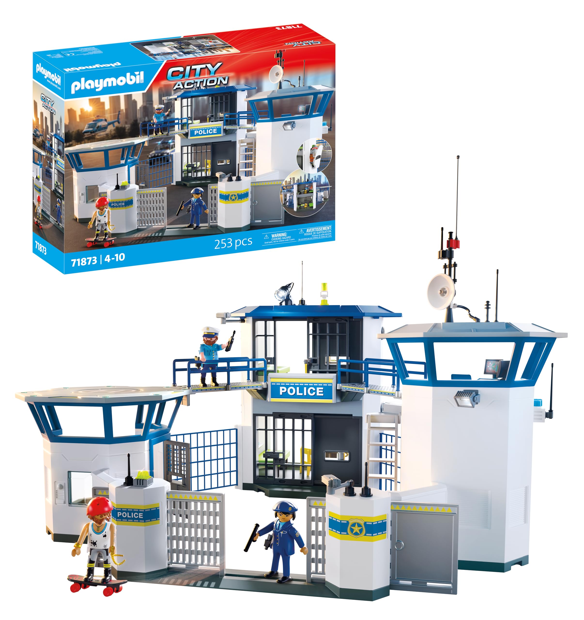 Centre de Commandement Police Playmobil Action Heroes 4 Ans