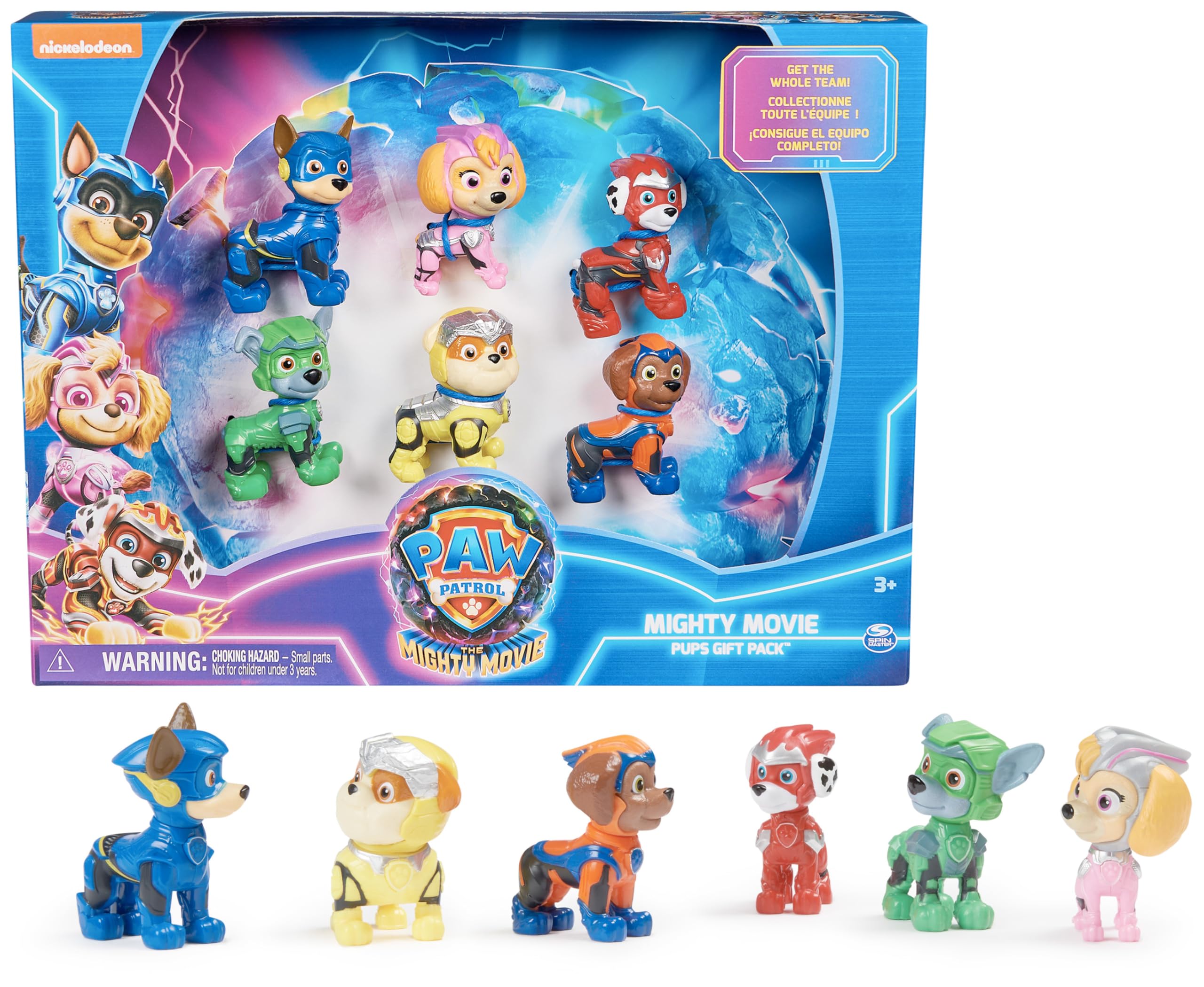 Multipack 6 Figurines Pat'Patrouille - Chase Marcus Ruben Stella Rocky Zuma