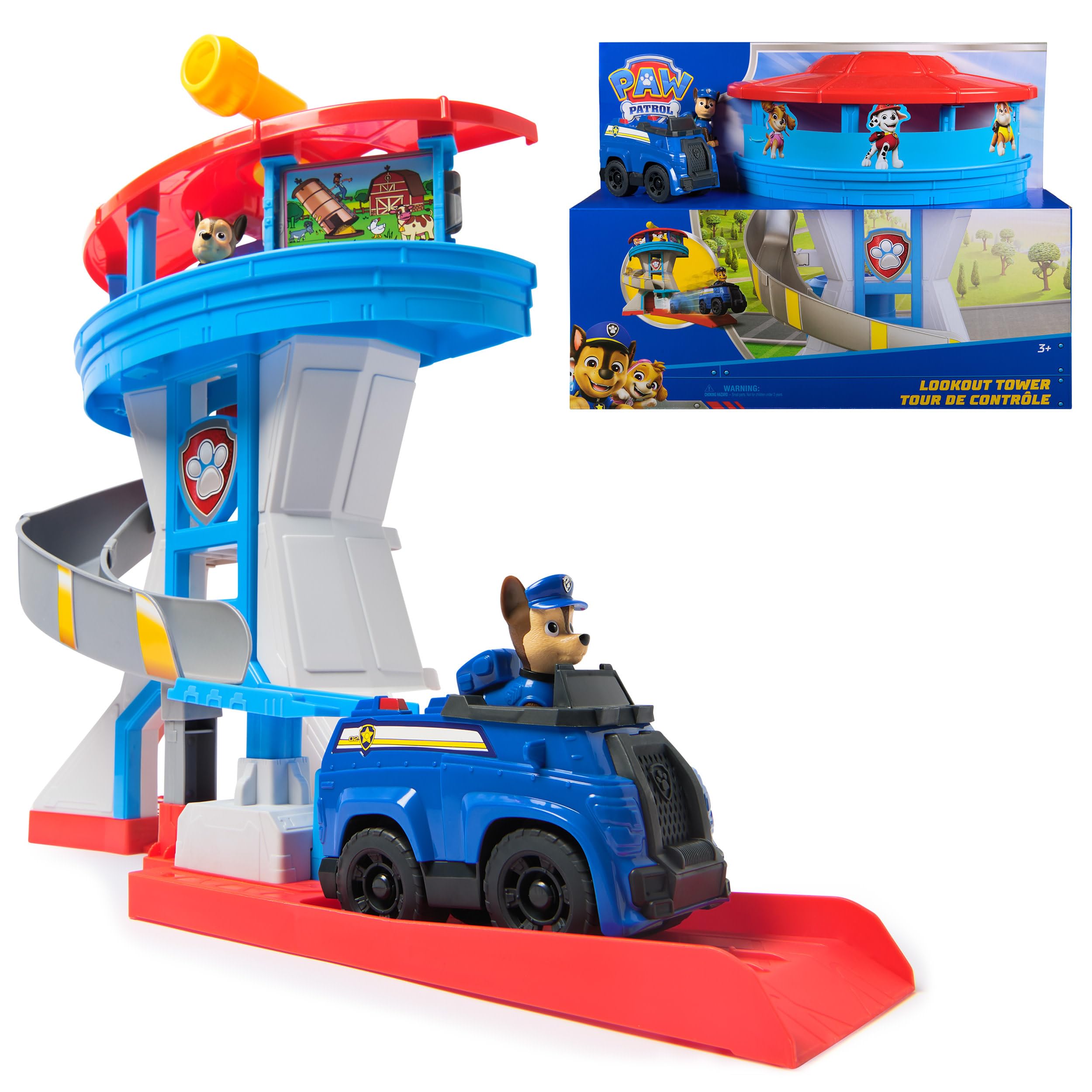 Tour de Contrôle Pat'Patrouille 50 cm avec Chase et Véhicule