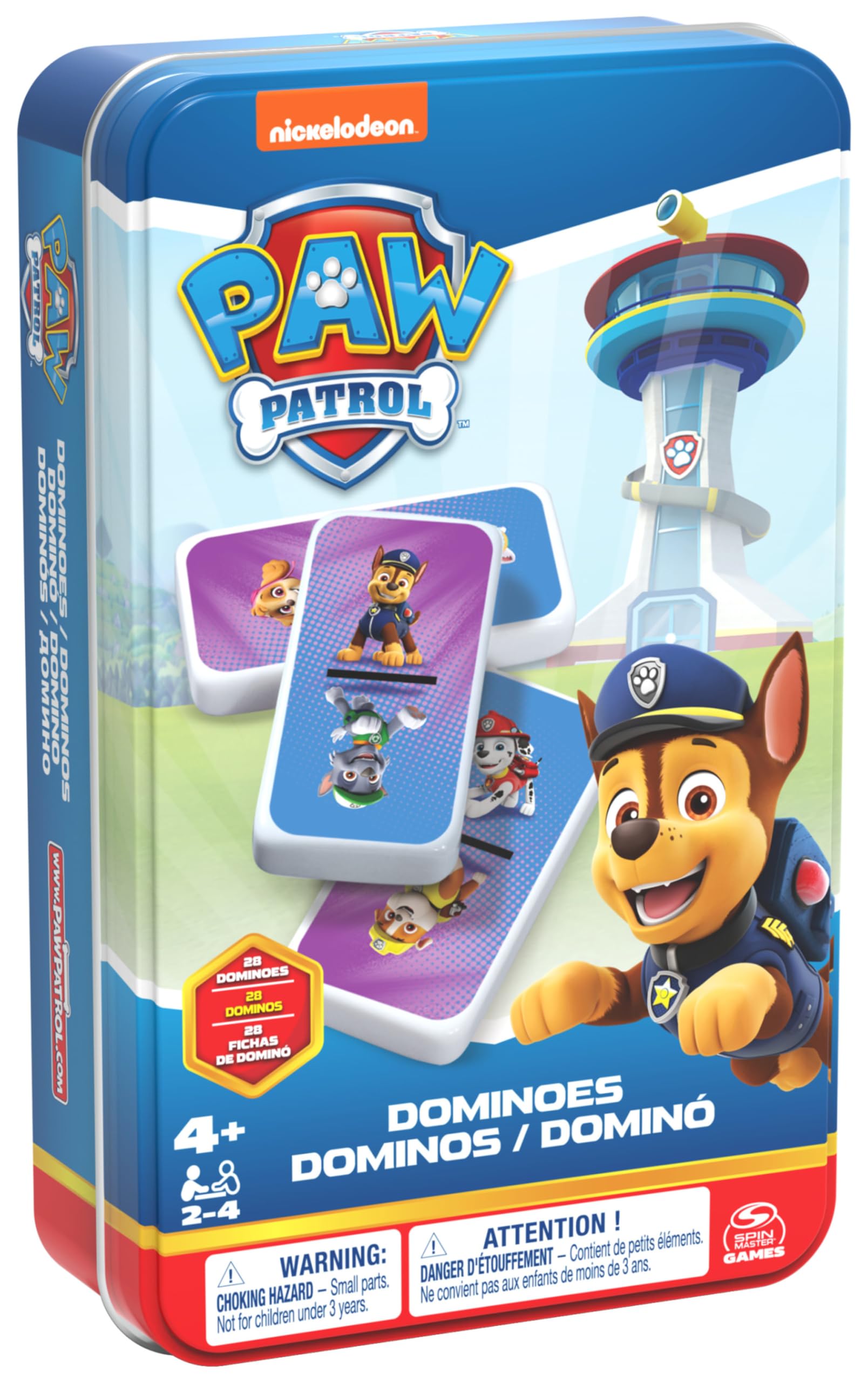 Jeu de Dominos Pat'Patrouille - Boîte Métal 28 Pièces – Image 2