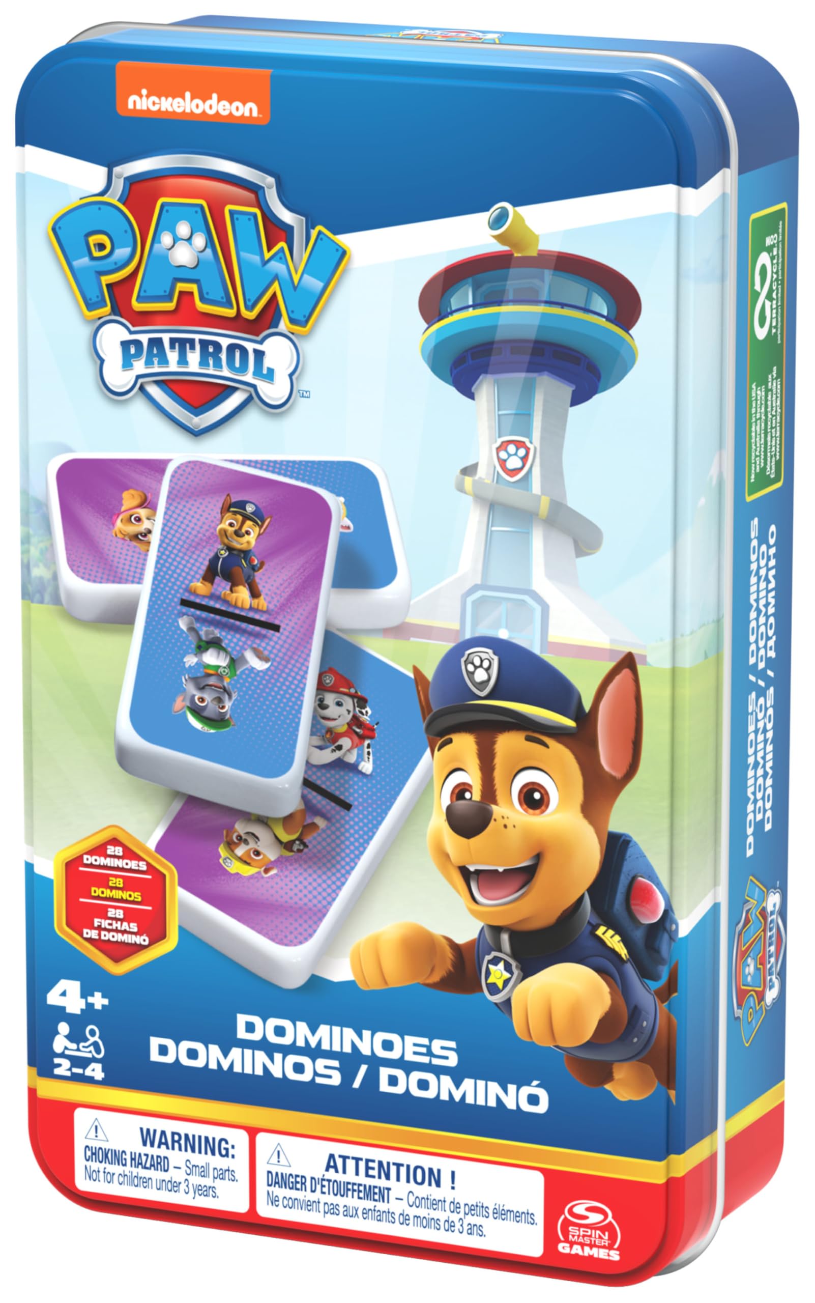 Jeu de Dominos Pat'Patrouille - Boîte Métal 28 Pièces – Image 4