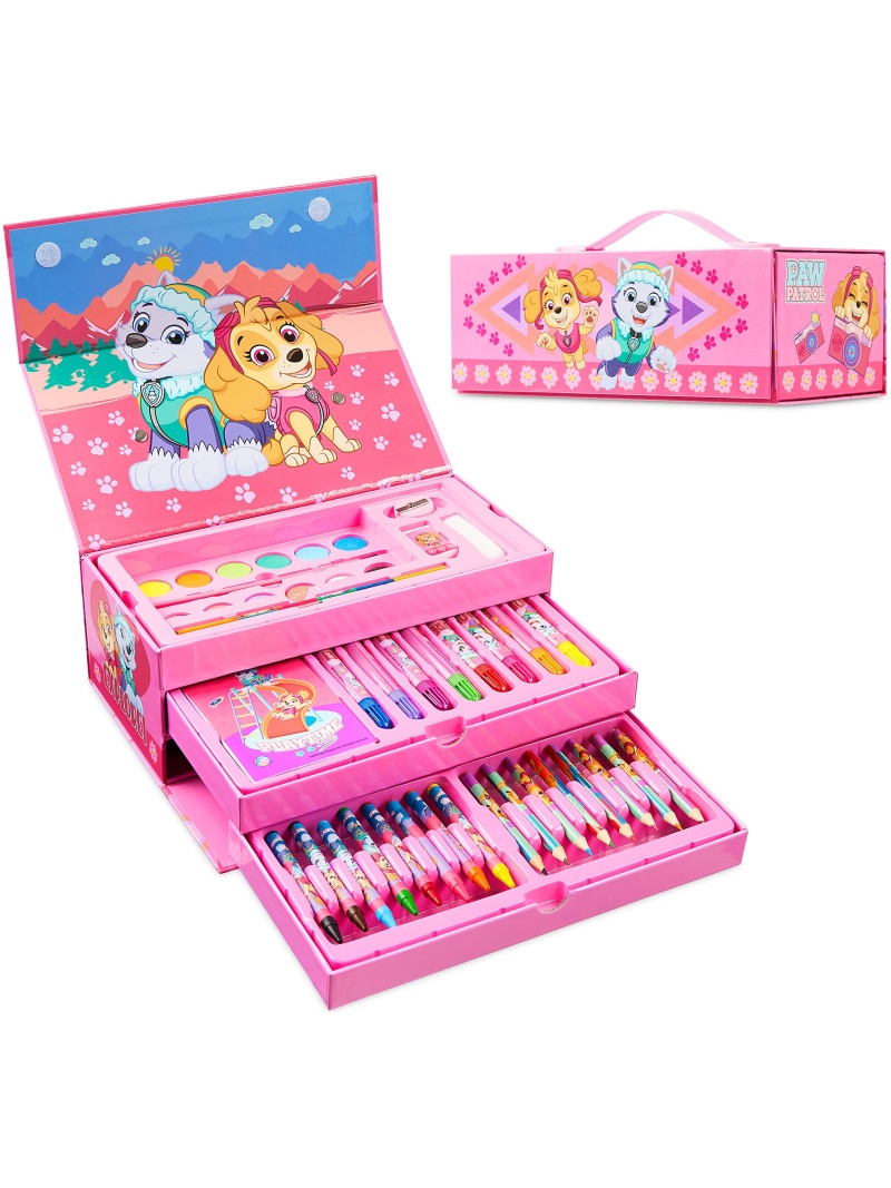 Coffret Coloriage Pat'Patrouille Rose - Peinture et Crayons
