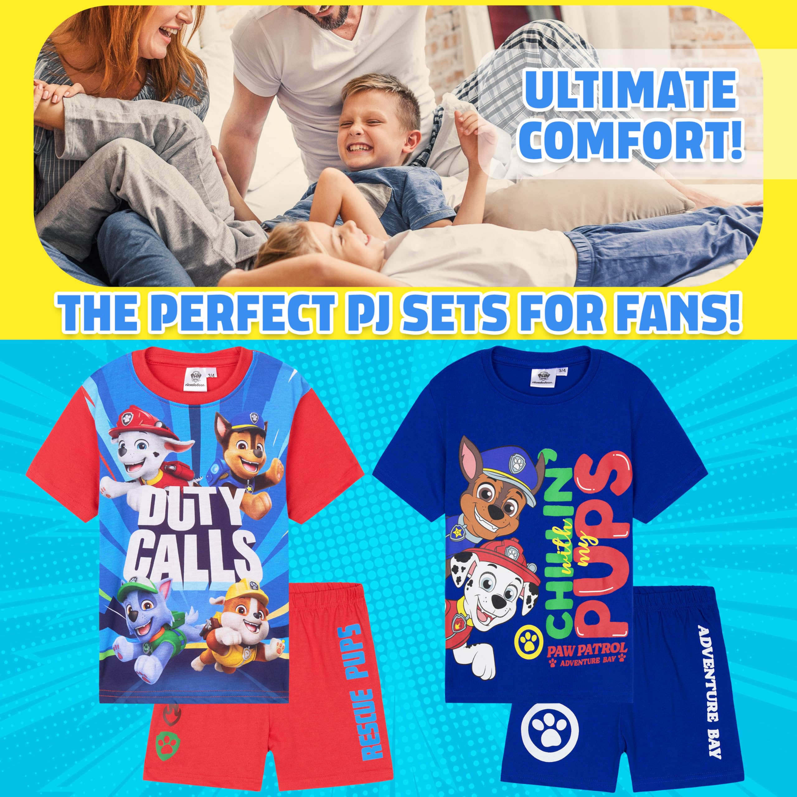 Pyjama Pat'Patrouille Enfant Garçon - Ensemble T-Shirt Short Été – Image 4