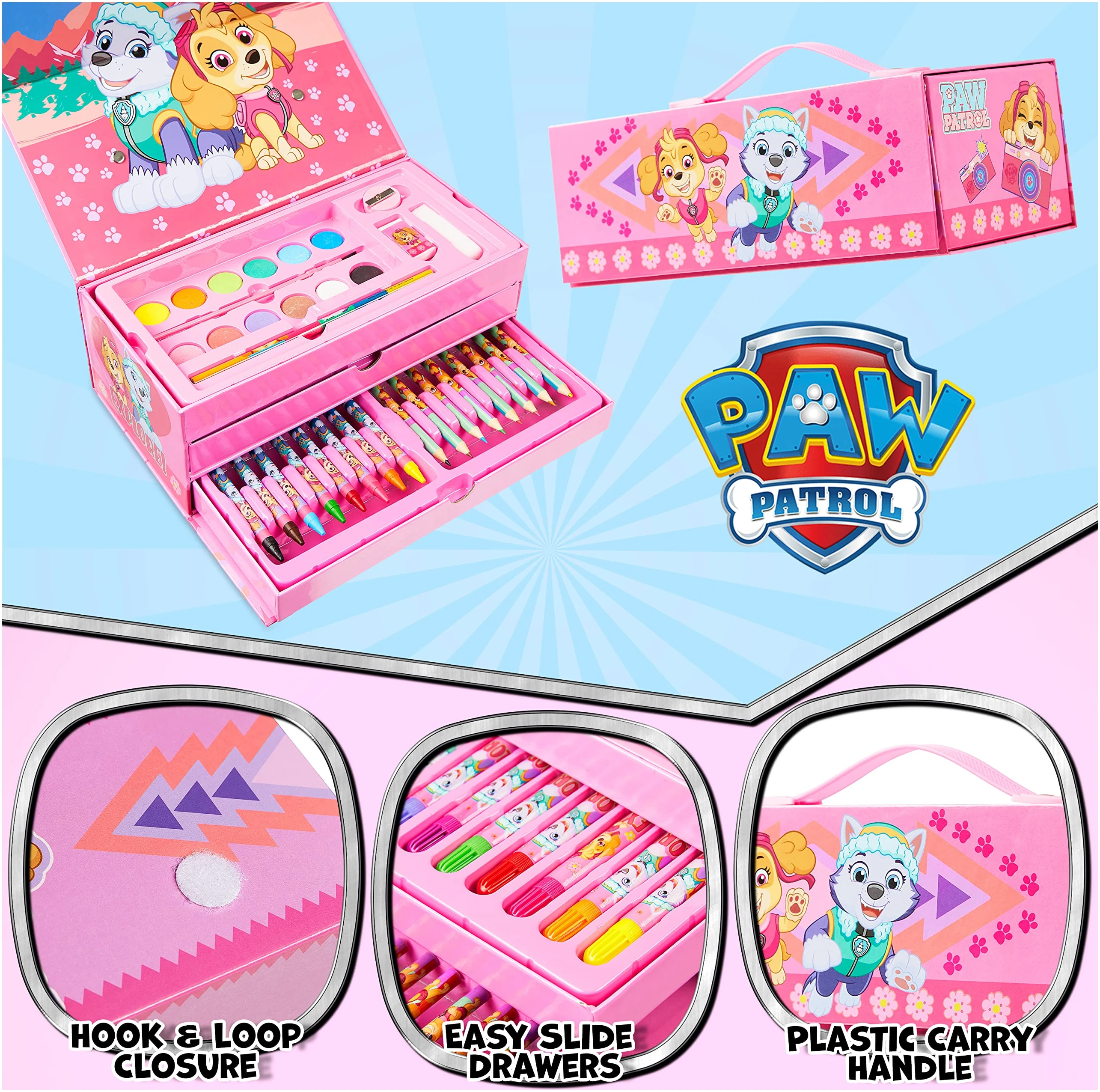 Coffret Coloriage Pat'Patrouille Rose - Peinture et Crayons – Image 4