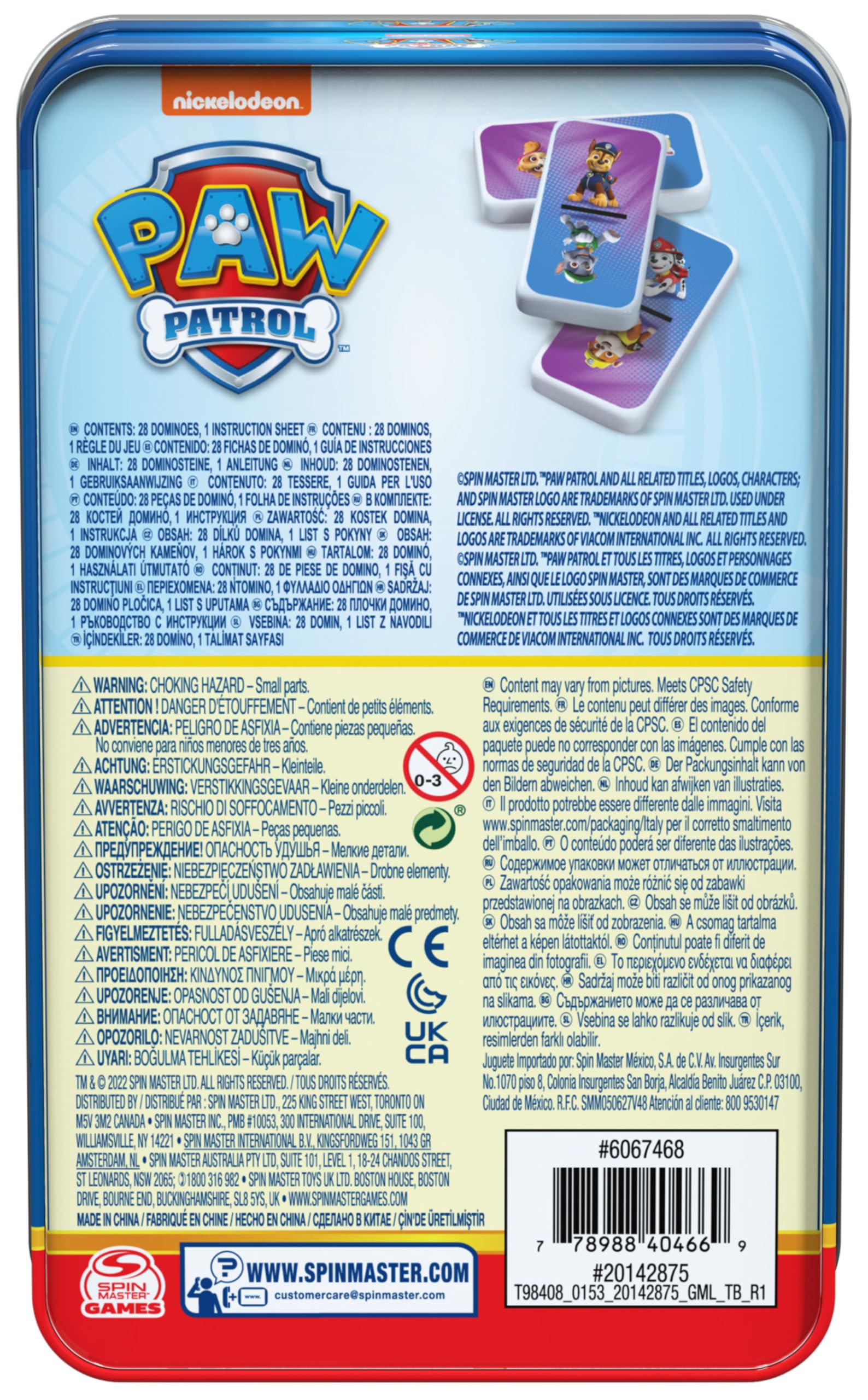 Jeu de Dominos Pat'Patrouille - Boîte Métal 28 Pièces – Image 5
