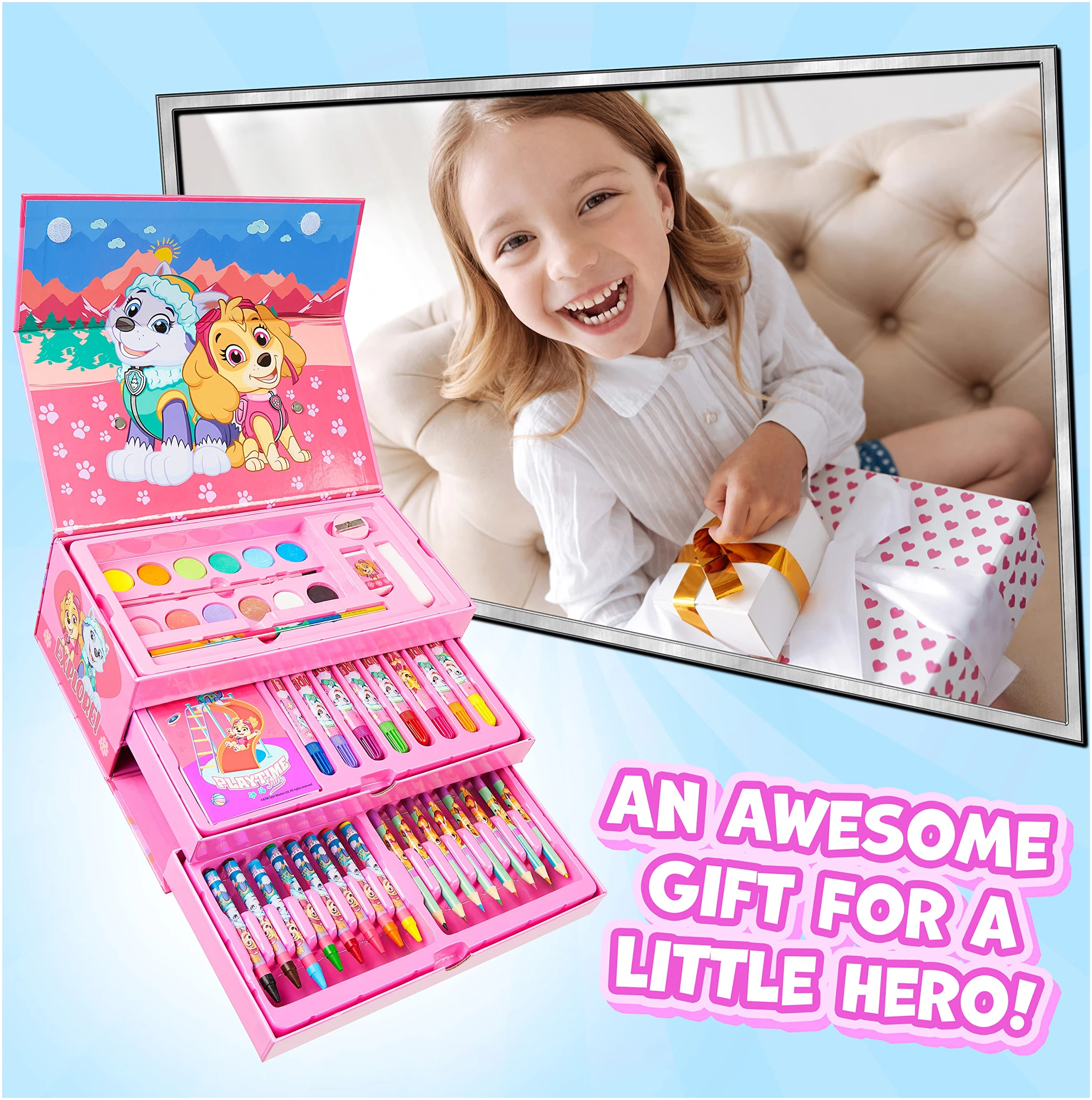 Coffret Coloriage Pat'Patrouille Rose - Peinture et Crayons – Image 2