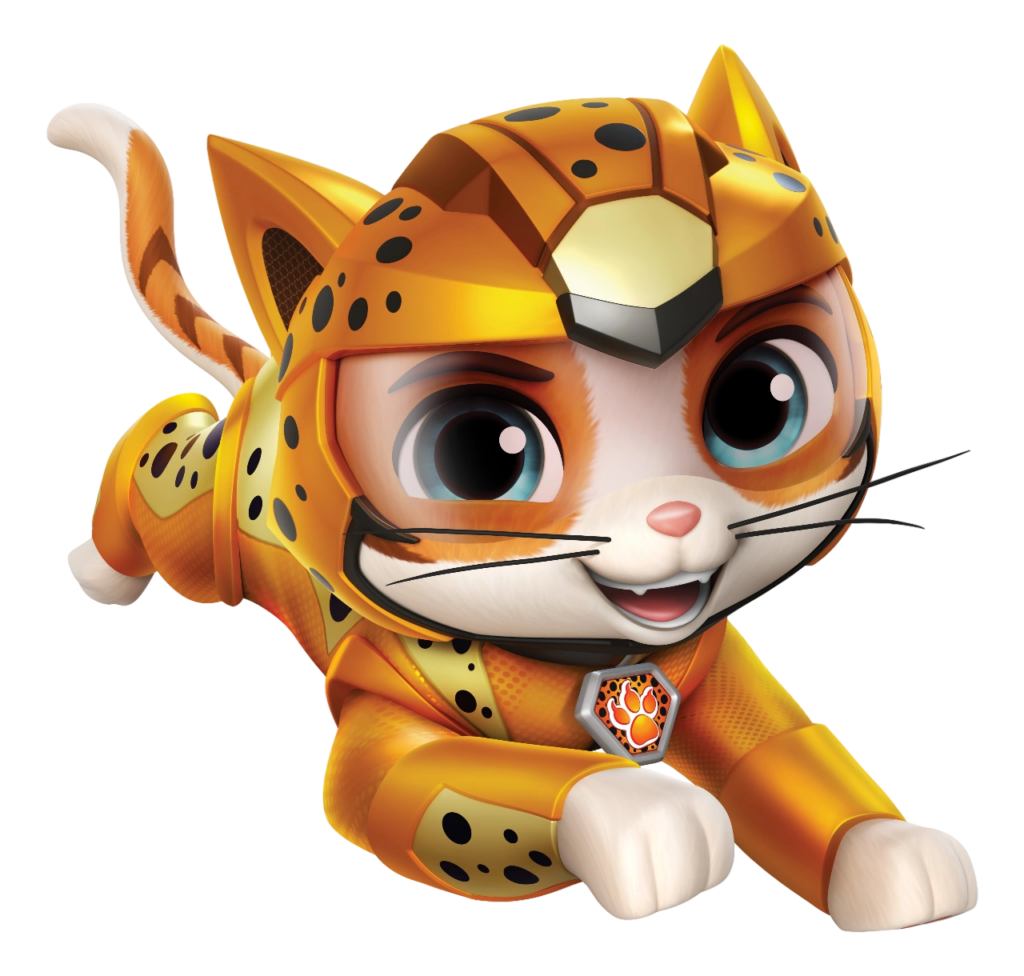 Wild Cat avec son armure de vitesse guépard, chef du Cat Pack