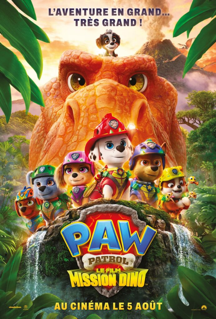 Affiche officielle du film La Pat Patrouille Mission Dino, au cinema le 5 aout 2026