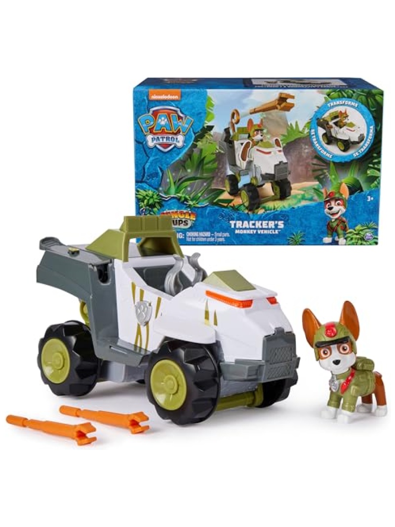Véhicule Pat'Patrouille Jungle de Tracker avec figurine et lanceur