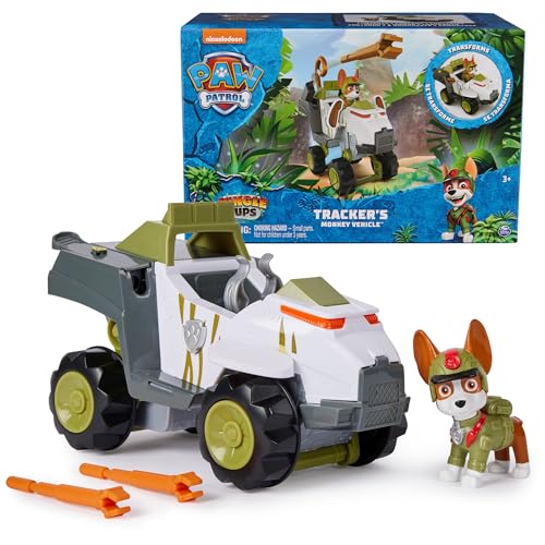 Véhicule Pat'Patrouille Jungle de Tracker avec figurine et lanceur